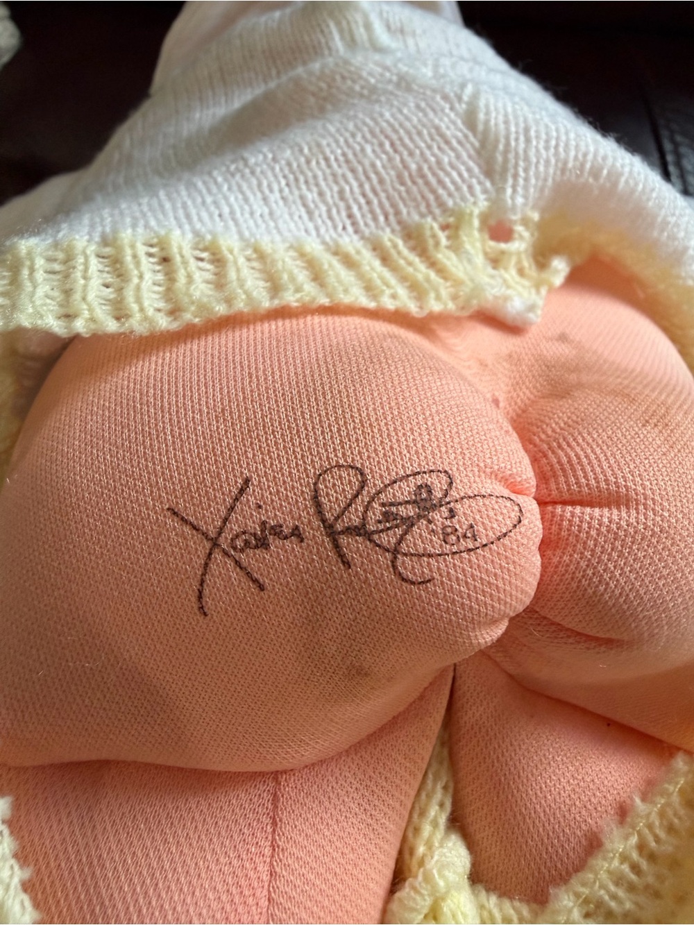 Cabbage Patch Kids Baby Doll in Yellow & White Knit Outfit - Picture 12 of 15